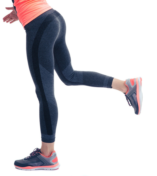 Closeup image of female fitness legs - Foto, imagen