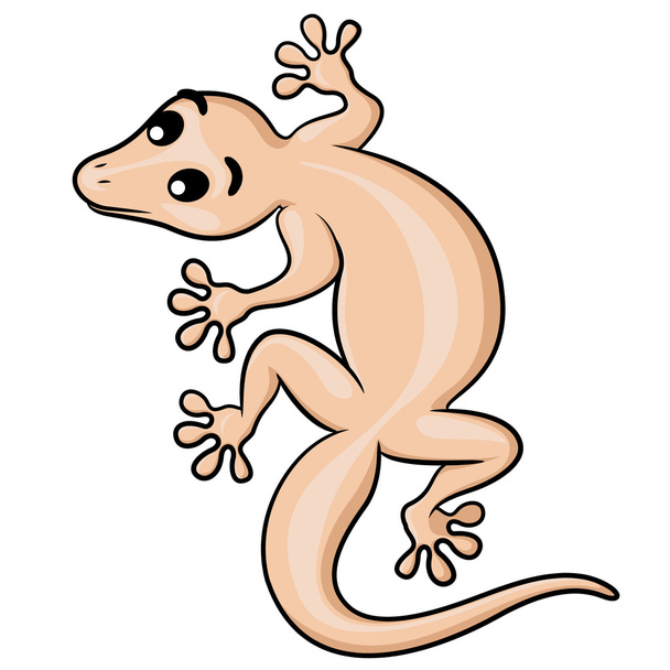 Desenho animado do lagarto
 - Vetor, Imagem