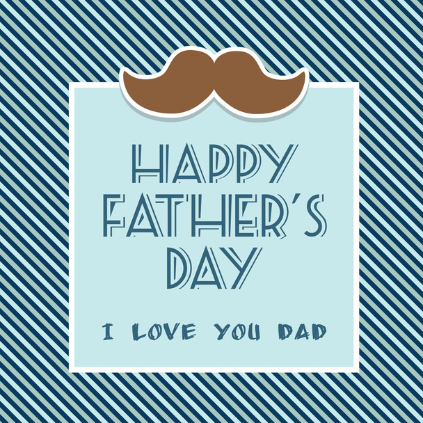 Happy fathers day card - Vecteur, image