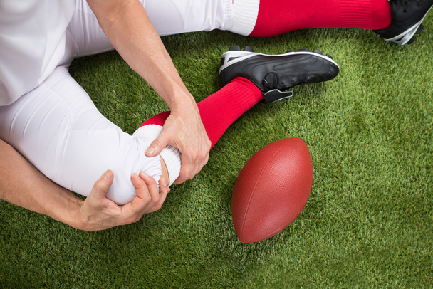 American Football Player With Injury - Foto, imagen