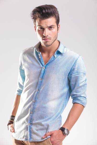 Portrait of a casual young fashion man posing  - Photo, Image