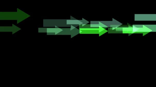 Moving Green arrows - Footage, Video