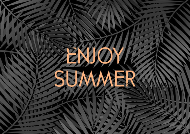 Enjoy Summer Poster Design - Vector, Image