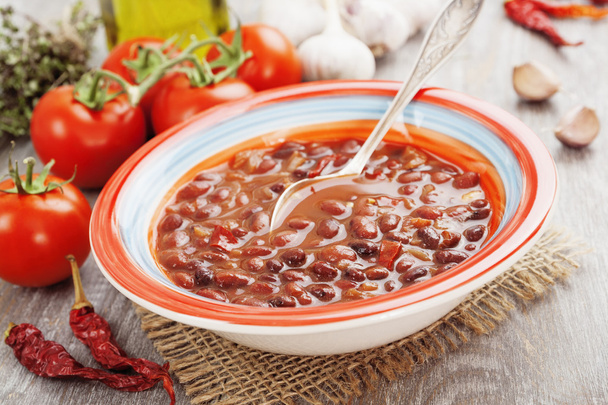 Soup with red bean - Foto, Imagem