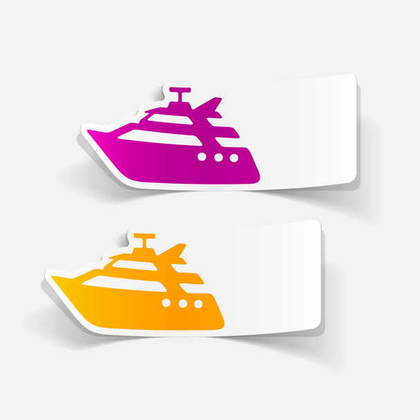 Yacht design realista
 - Vetor, Imagem