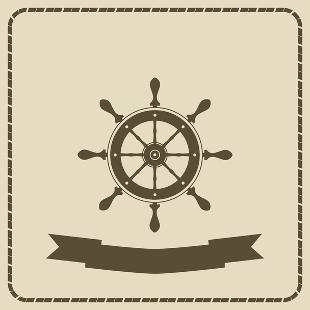  wheel- nautical theme  - Vector, Image