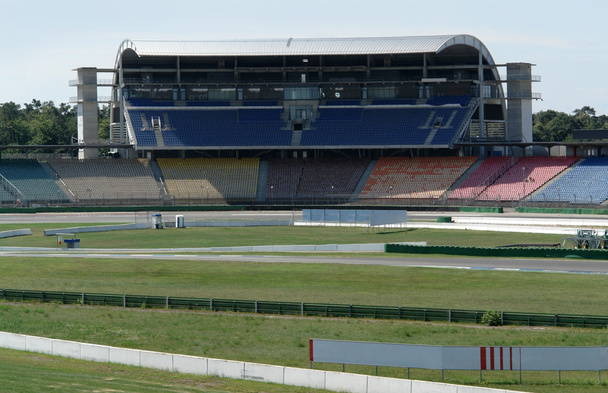 Race course and tribune at summer time - Photo, Image