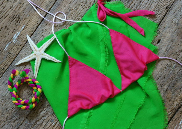 Summertime background, summer bikini - Photo, Image