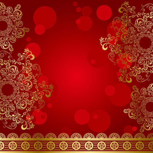 Seamless gold design pattern - Vector, Image