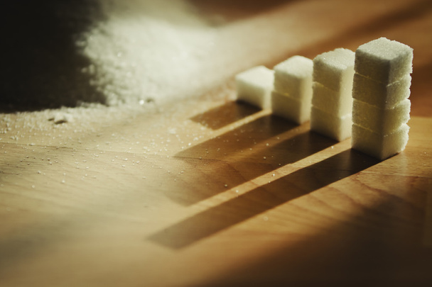 stacks of sugar - Photo, Image
