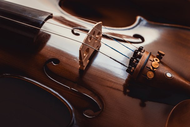 古いバイオリン - 写真・画像