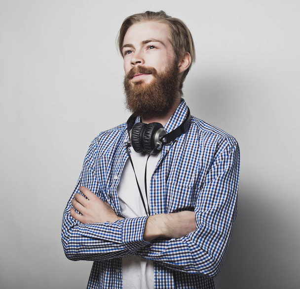 Stylish bearded man - Foto, imagen