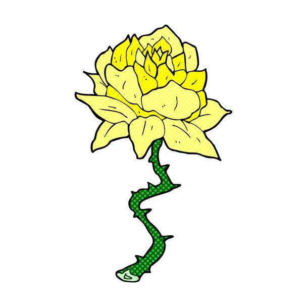 comic cartoon flower - Vector, Image