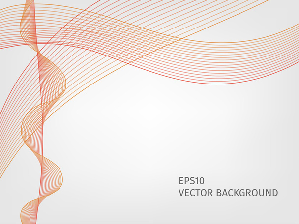 Abstract waved line background - Vector, imagen