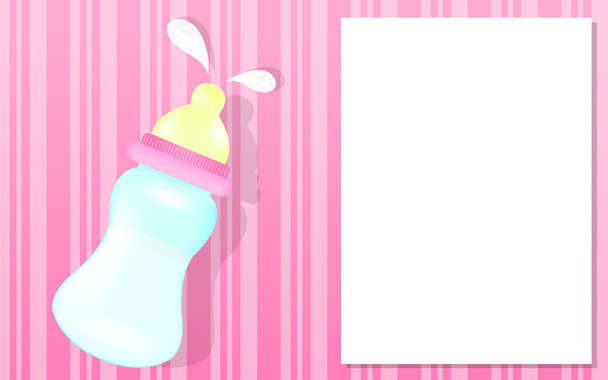 дитяча дівчинка душова картка
 - Вектор, зображення