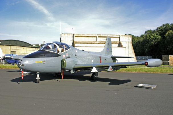 raf ルーカーズ航空ショー、スコットランドでジェット プロヴォスト トレーナー航空機 - 写真・画像