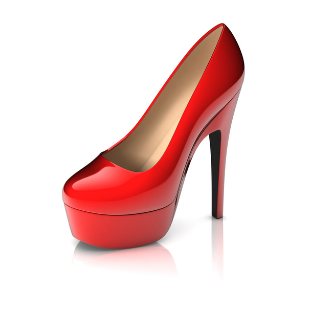 red high heel shoe 3d - Valokuva, kuva
