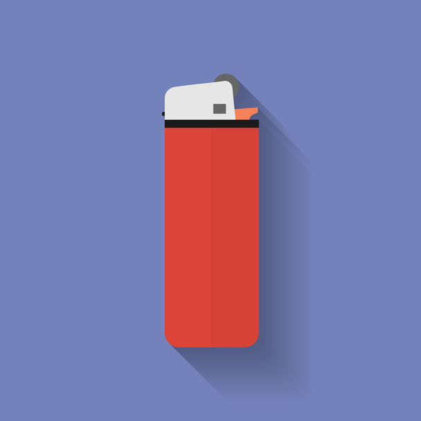 Icon of lighter. Flat style - Vector, afbeelding