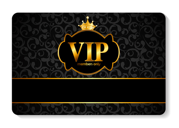 VIP Members Card Vector Illustration - Vector, Image
