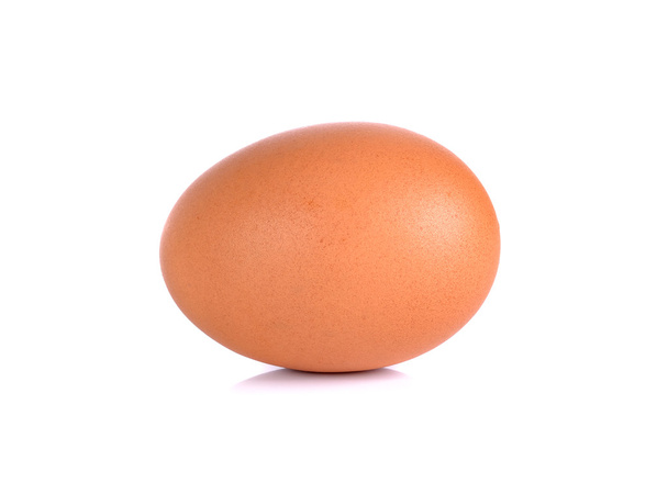 Chicken egg isolated on a white background - Photo, Image