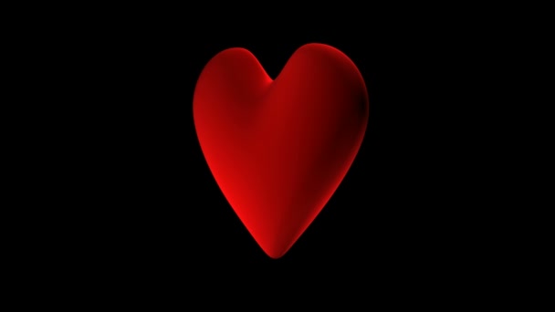 Κόκκινη καρδιά περιστρεφόμενες - Πλάνα, βίντεο