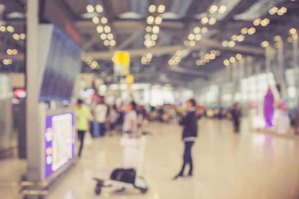 Blurred people in the airport - Φωτογραφία, εικόνα