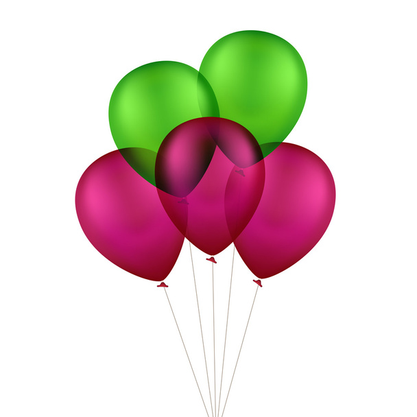 Vektori Monivärinen värikäs ilmapalloja
 - Vektori, kuva