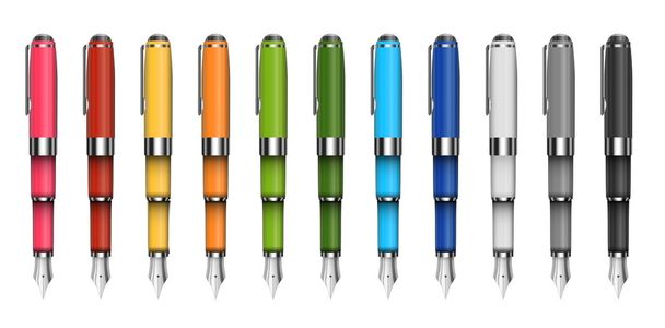 Pens and pencils - Vektor, Bild