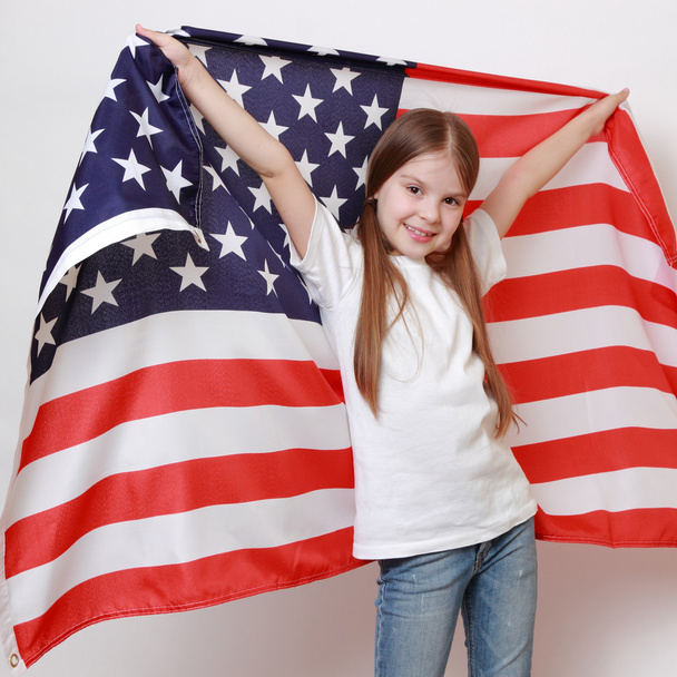 Patriotic kid - Foto, Imagen
