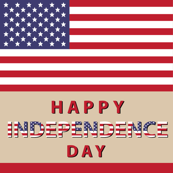 Mutlu Bağımsızlık günü ABD - Vektör, Görsel