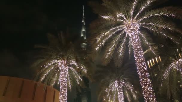 Burj Khalifa and Dubai Mall enterence door - Materiaali, video