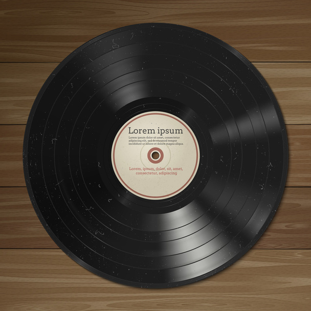 Vinyl record - Vektori, kuva