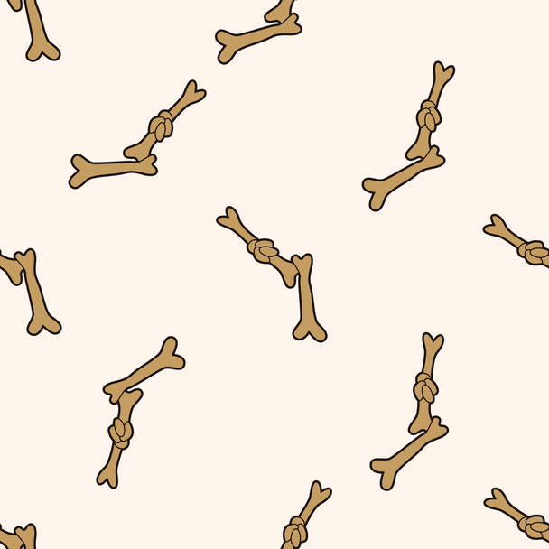 pet bone 10, cartoon seamless pattern background - Vector, afbeelding
