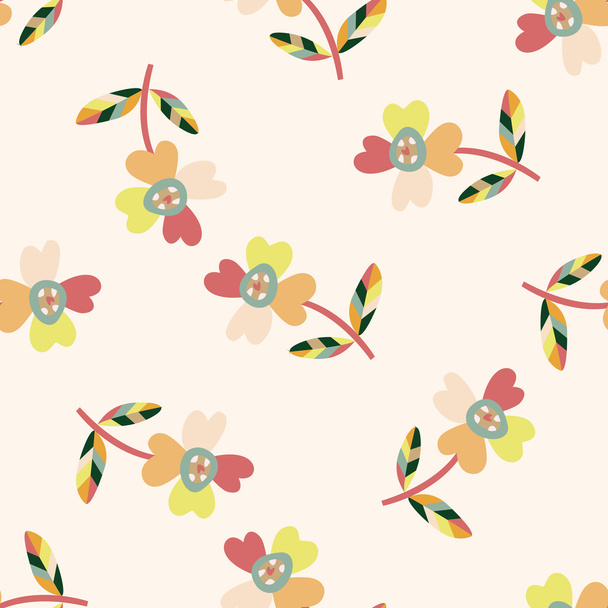 flower , cartoon seamless pattern background - ベクター画像