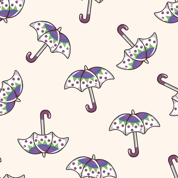 Umbrella , cartoon seamless pattern background - Vektor, obrázek