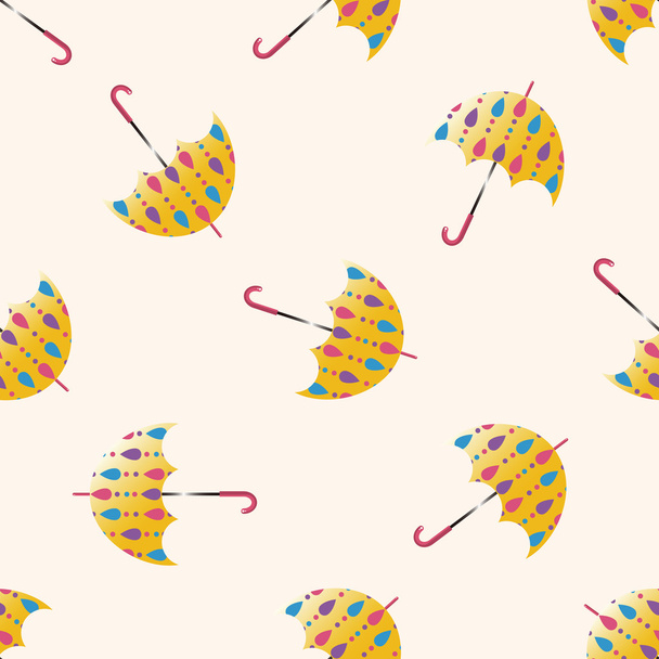 Umbrella , cartoon seamless pattern background - Вектор,изображение