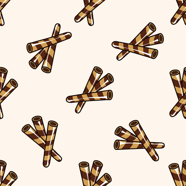 cookie , cartoon seamless pattern background - Διάνυσμα, εικόνα