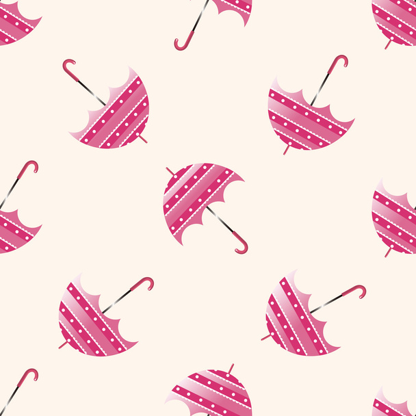 Umbrella , cartoon seamless pattern background - Διάνυσμα, εικόνα