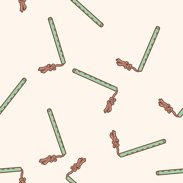 music flute , cartoon seamless pattern background - Вектор,изображение