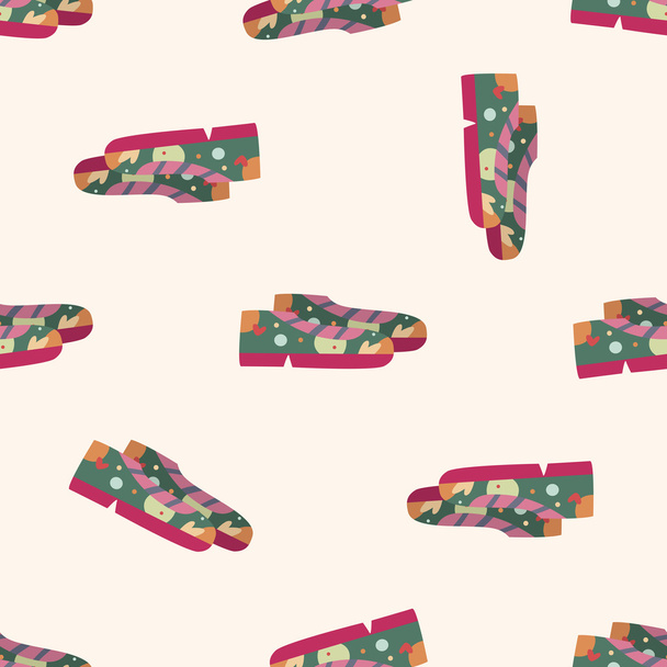 shoe style , cartoon seamless pattern background - Vector, Image
