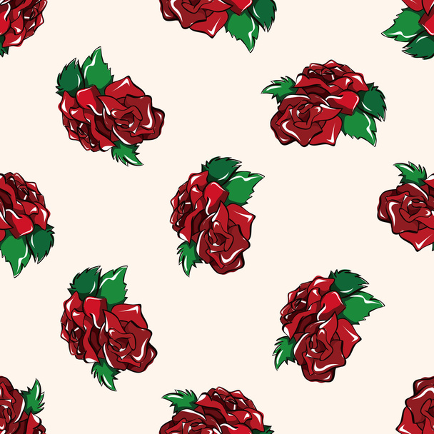 flower , cartoon seamless pattern background - Вектор,изображение