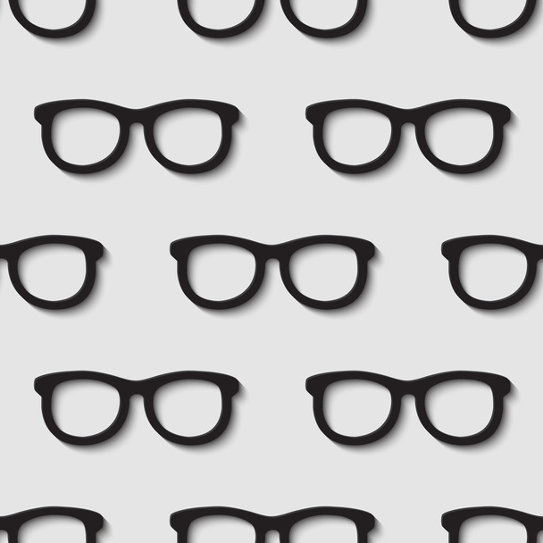 Hipster okulary wzór - Wektor, obraz
