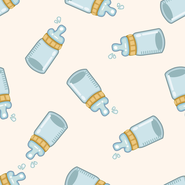 Feeding bottle , cartoon seamless pattern background - Вектор, зображення