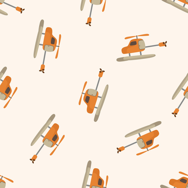 transportation Helicopters , cartoon seamless pattern background - Διάνυσμα, εικόνα