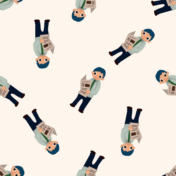 Office workers , cartoon seamless pattern background - Вектор,изображение