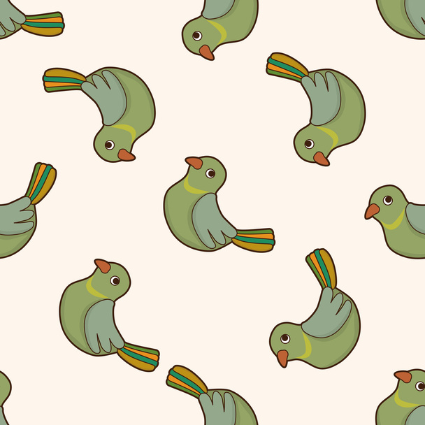animal bird cartoon , cartoon seamless pattern background - Vettoriali, immagini