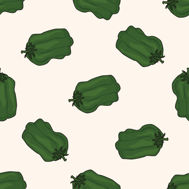 vegetables and fruits , cartoon seamless pattern background - Vector, Imagen