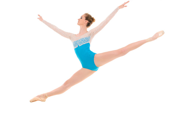 jumping professional ballerina - Foto, Imagen