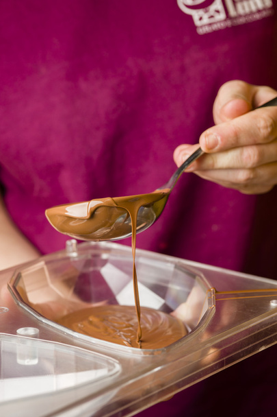 Ingrédients pour la préparation de barres de chocolat artisanales
  - Photo, image