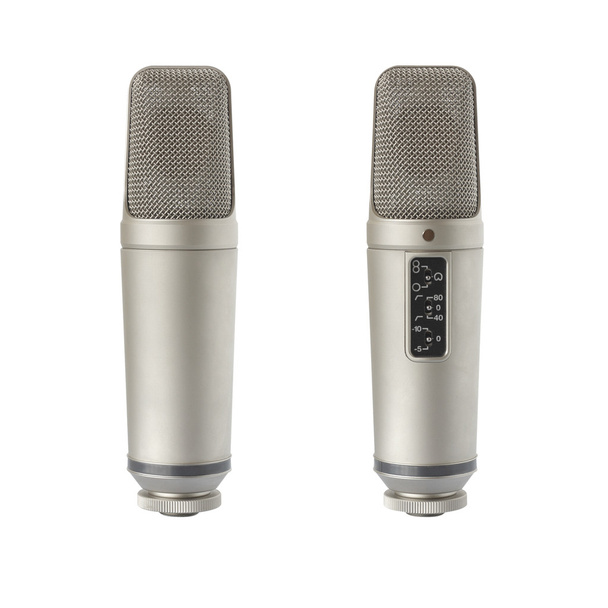 Condenser microphone - back and front view - Photo, Image